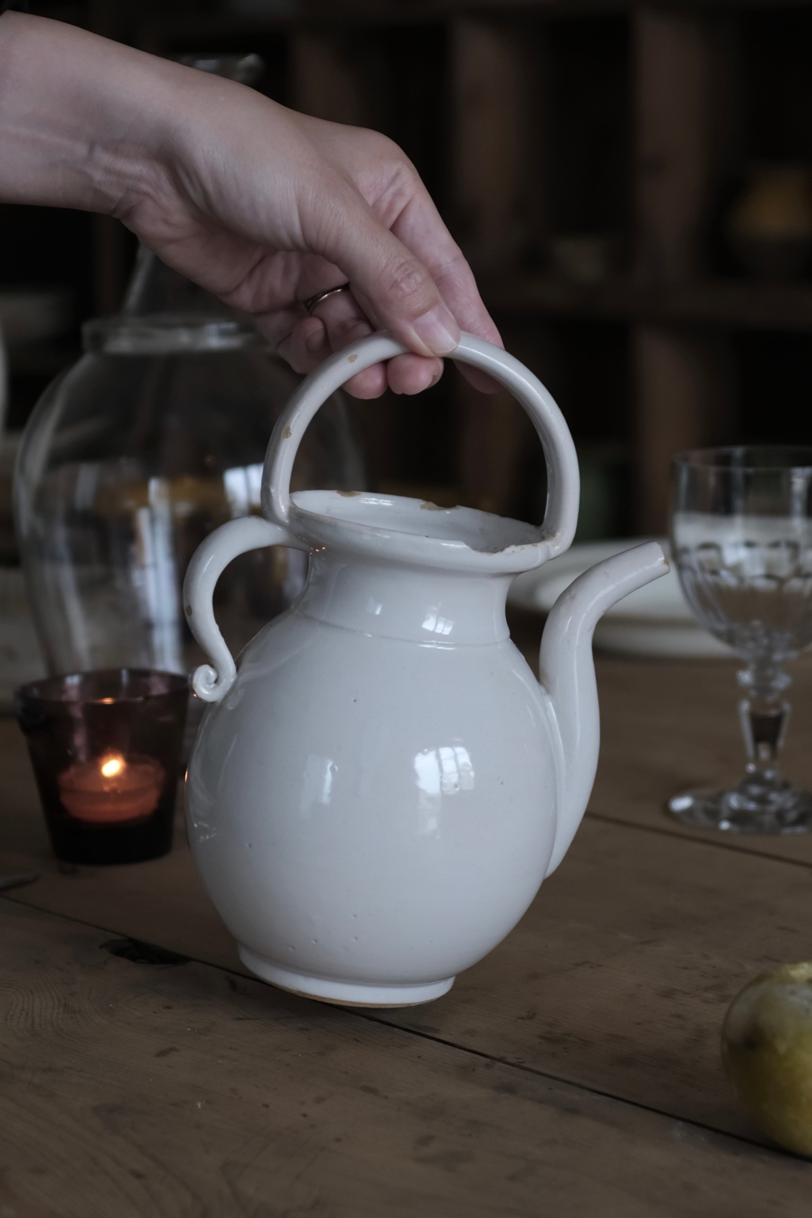 French Antique Provence Pitcher 