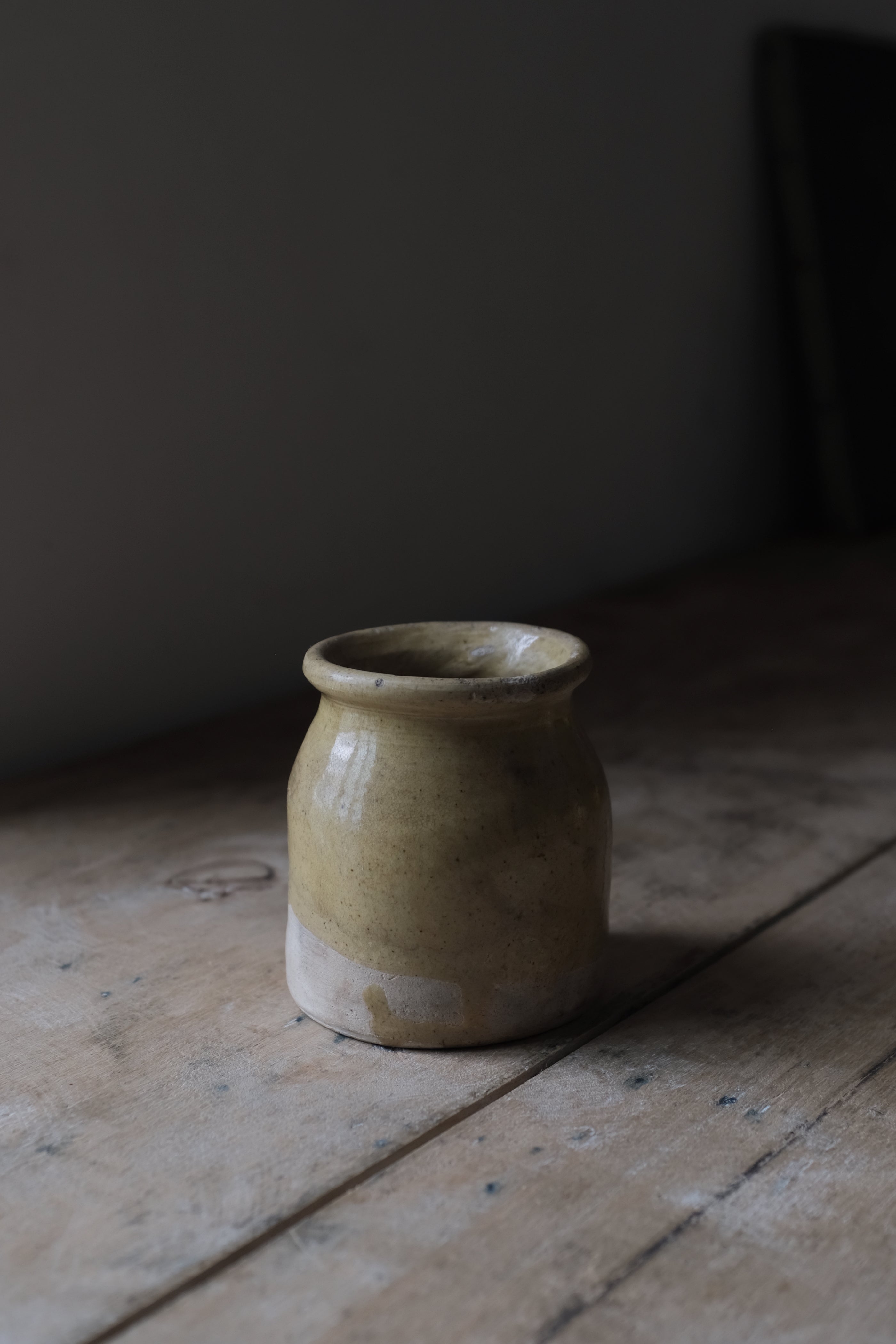 Antique Provence Pot / 南仏 黄釉 ポット フランス アンティーク
