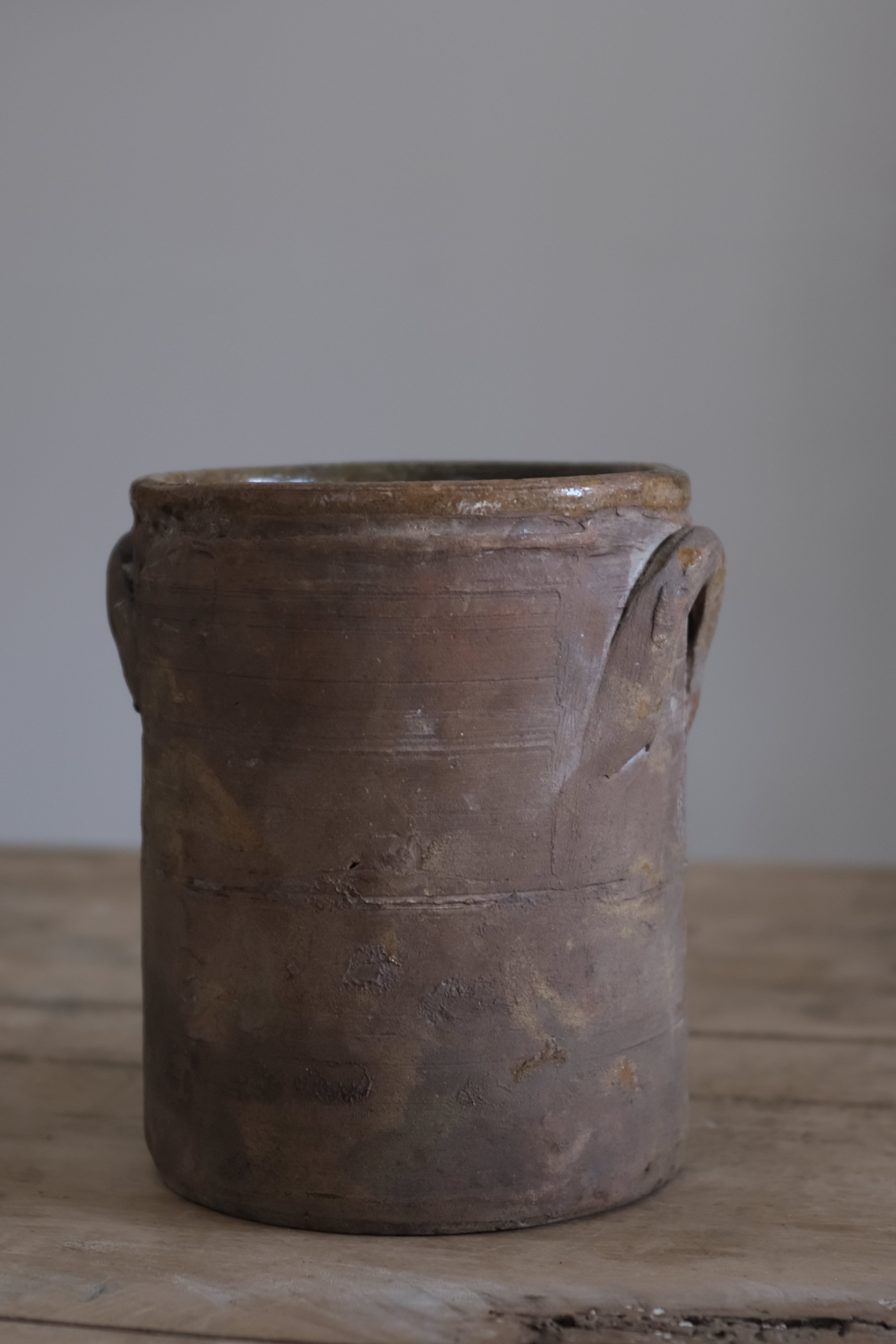  19世紀 イタリア カラブリア 食料保存壺 AT-23204, Antique,- ambiant