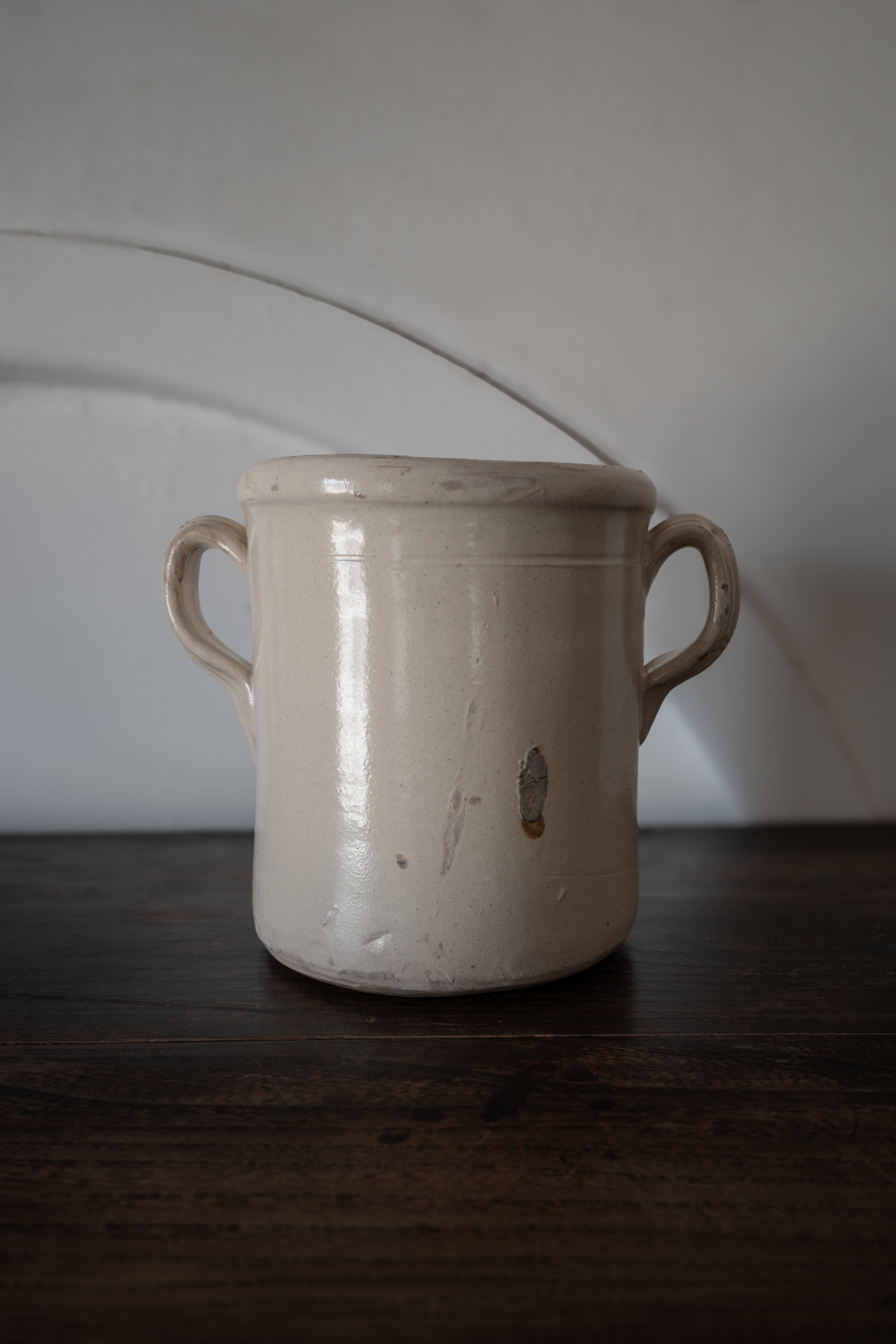 19th-20th century Puglia Grottaglie food storage jar