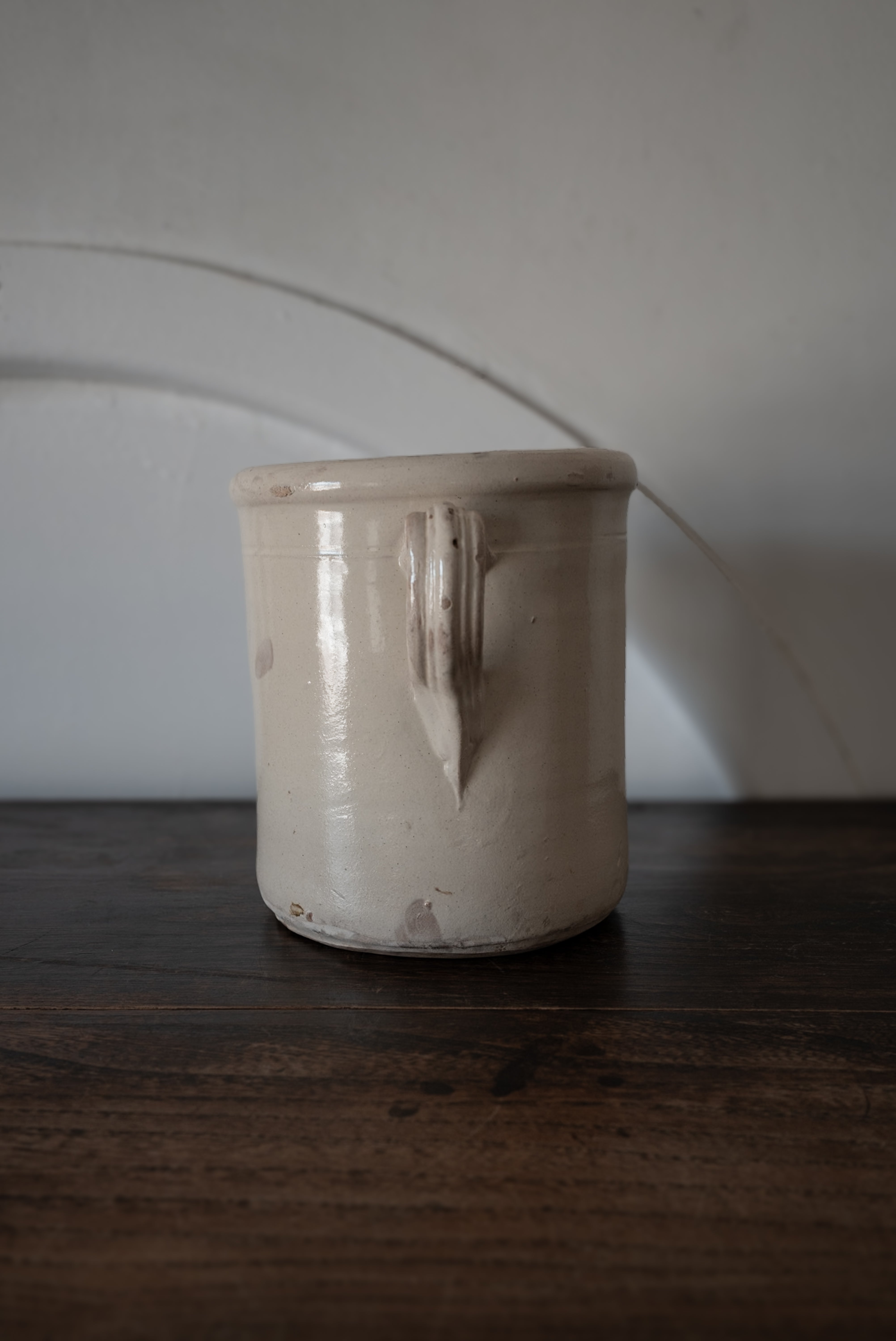 19th-20th century Puglia Grottaglie food storage jar