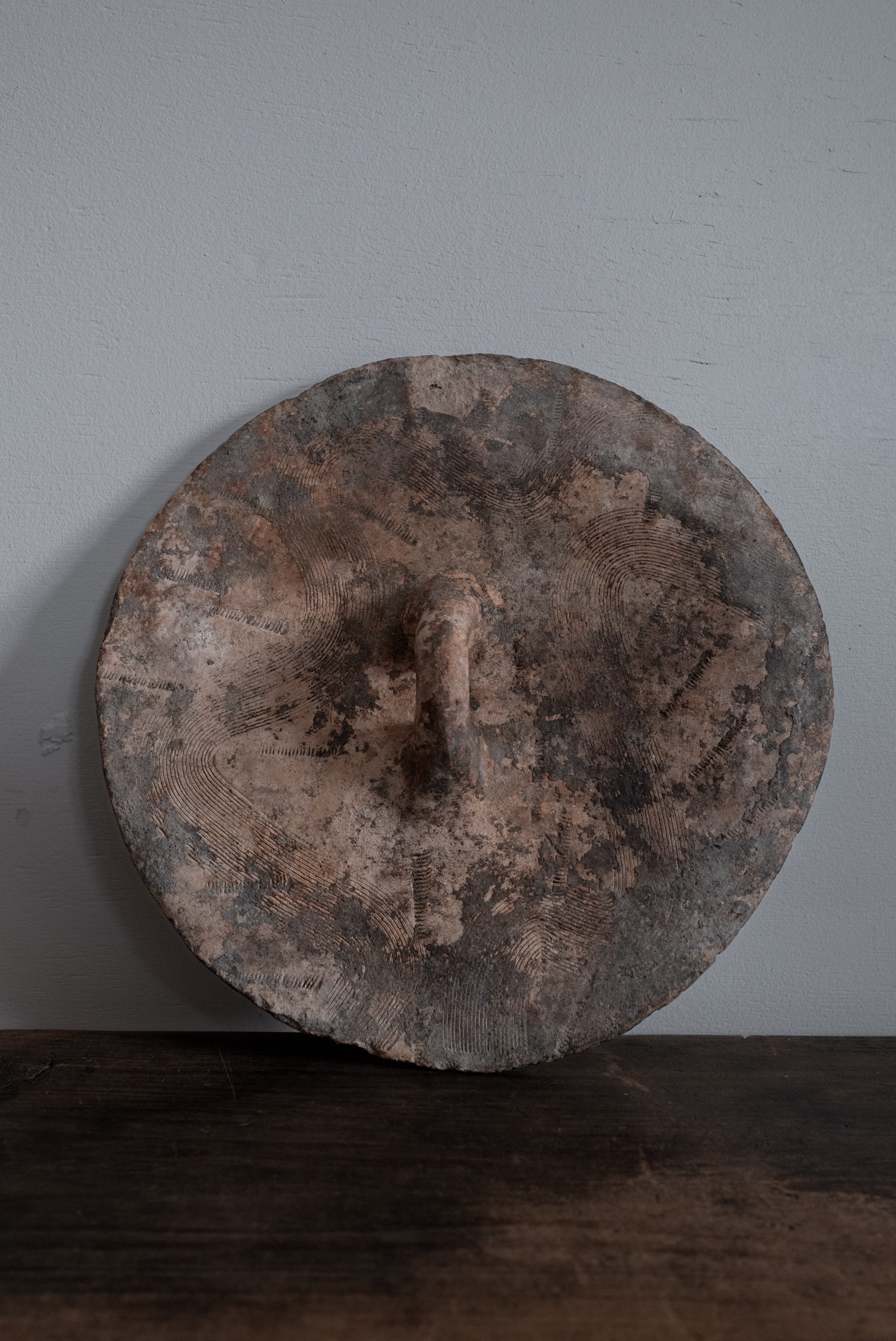 17th-18th Century Italian Terracotta Pottery Lid AN-24053
