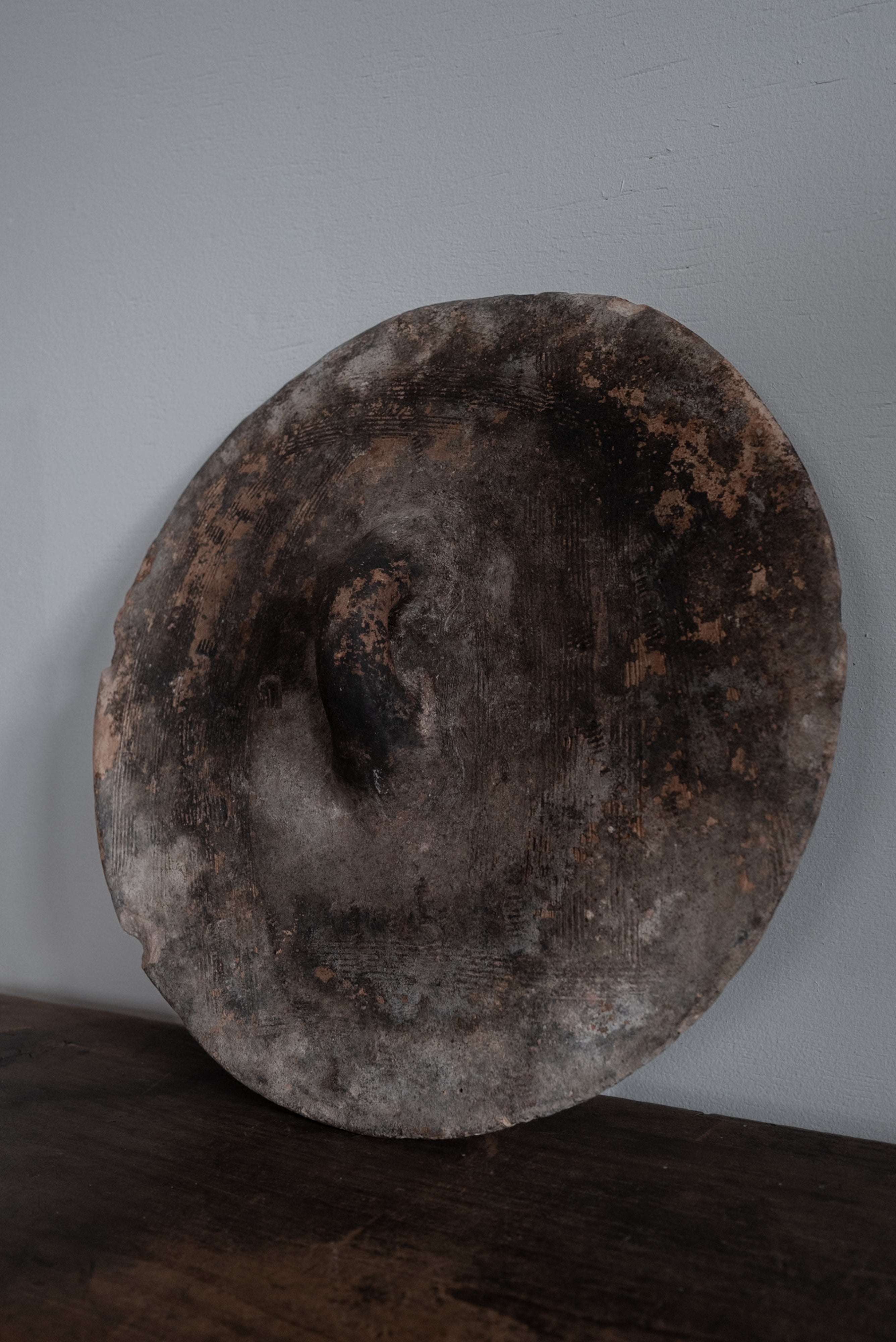 17th-18th Century Italian Terracotta Pottery Lid AN-24054