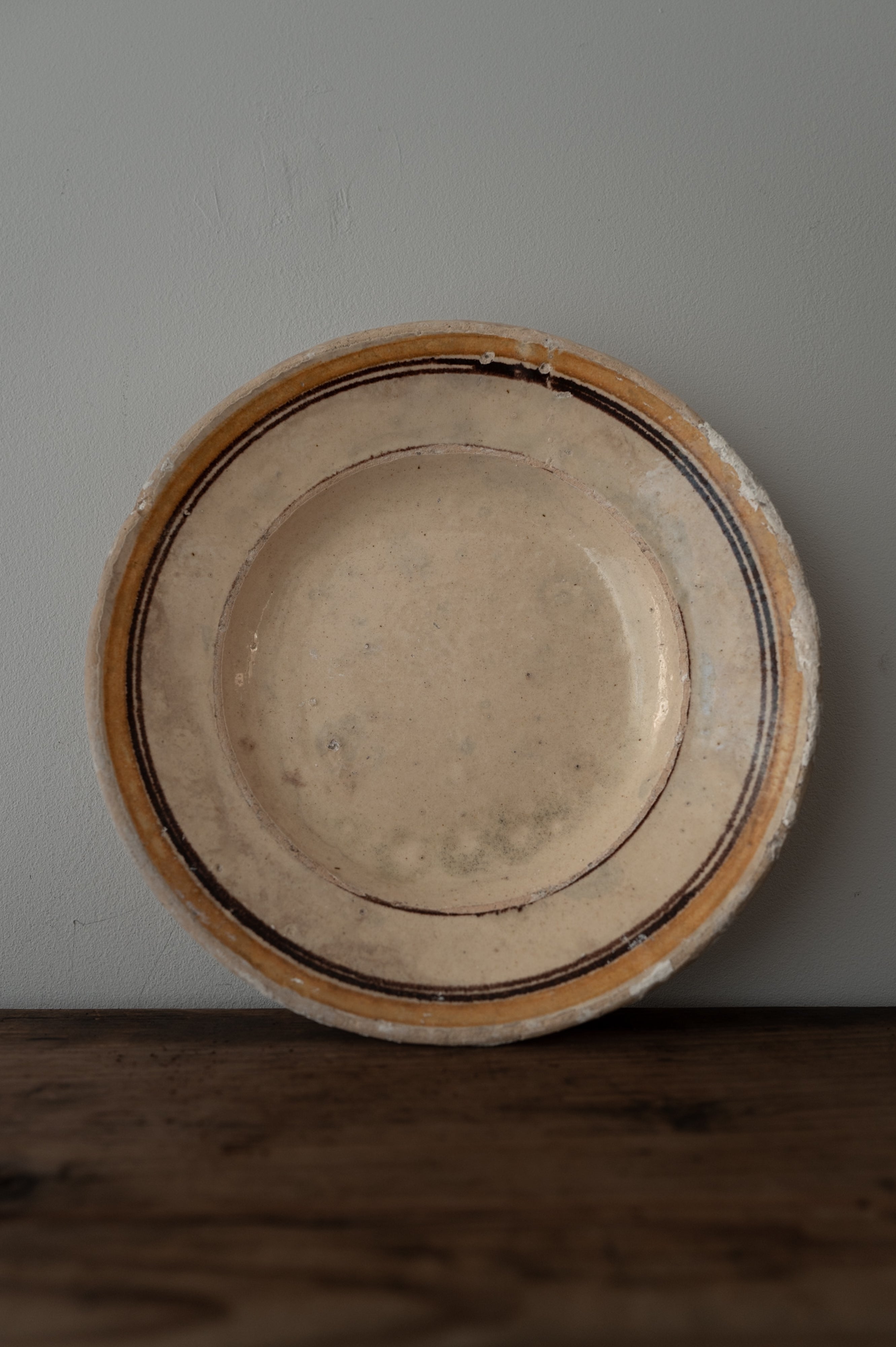 19th Century Italian Puglia Grottaglie Deep Plate AN-24169