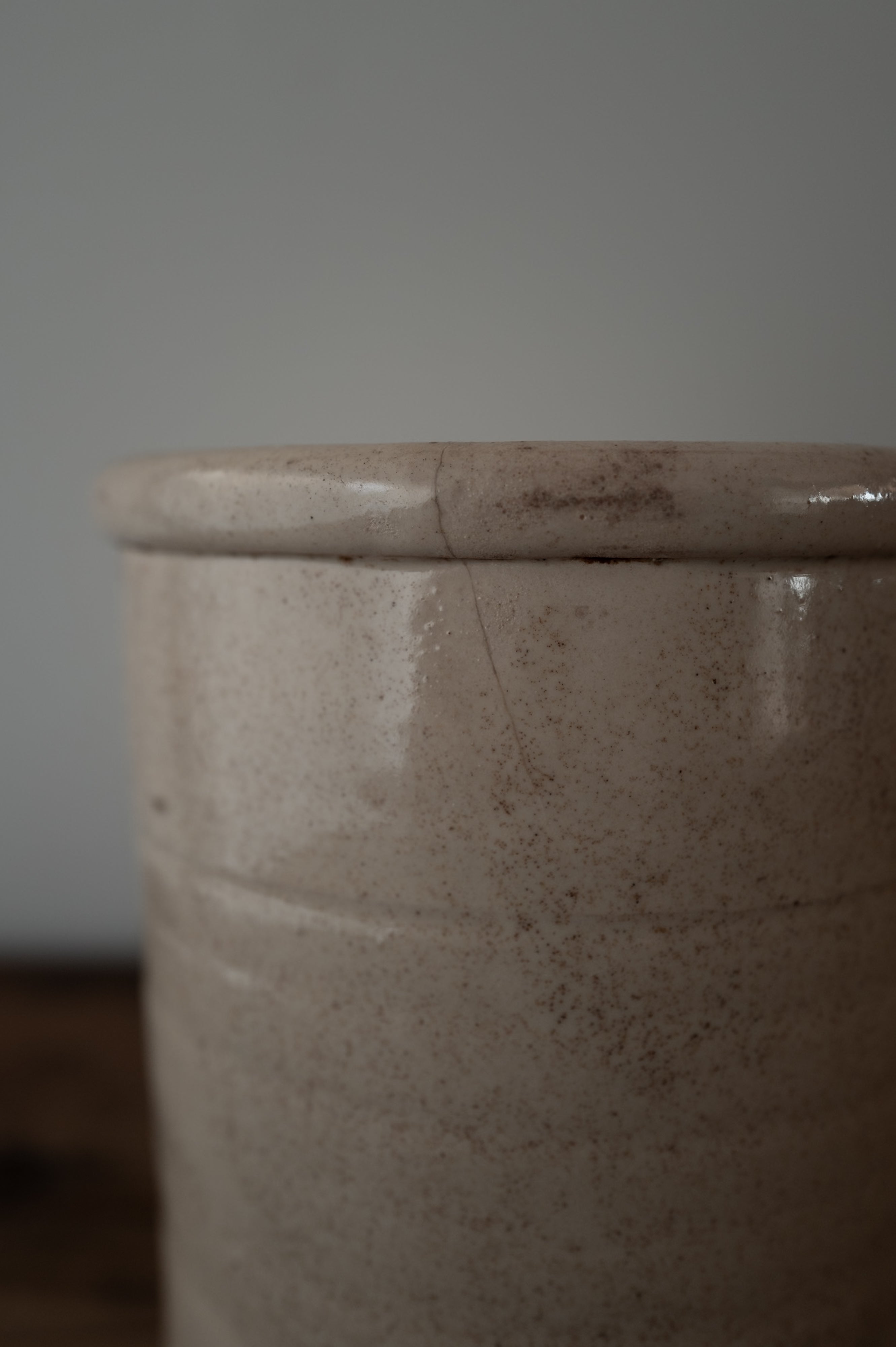 19th Century Italy, Puglia, Grottaglie Food Storage Jar AN-24165