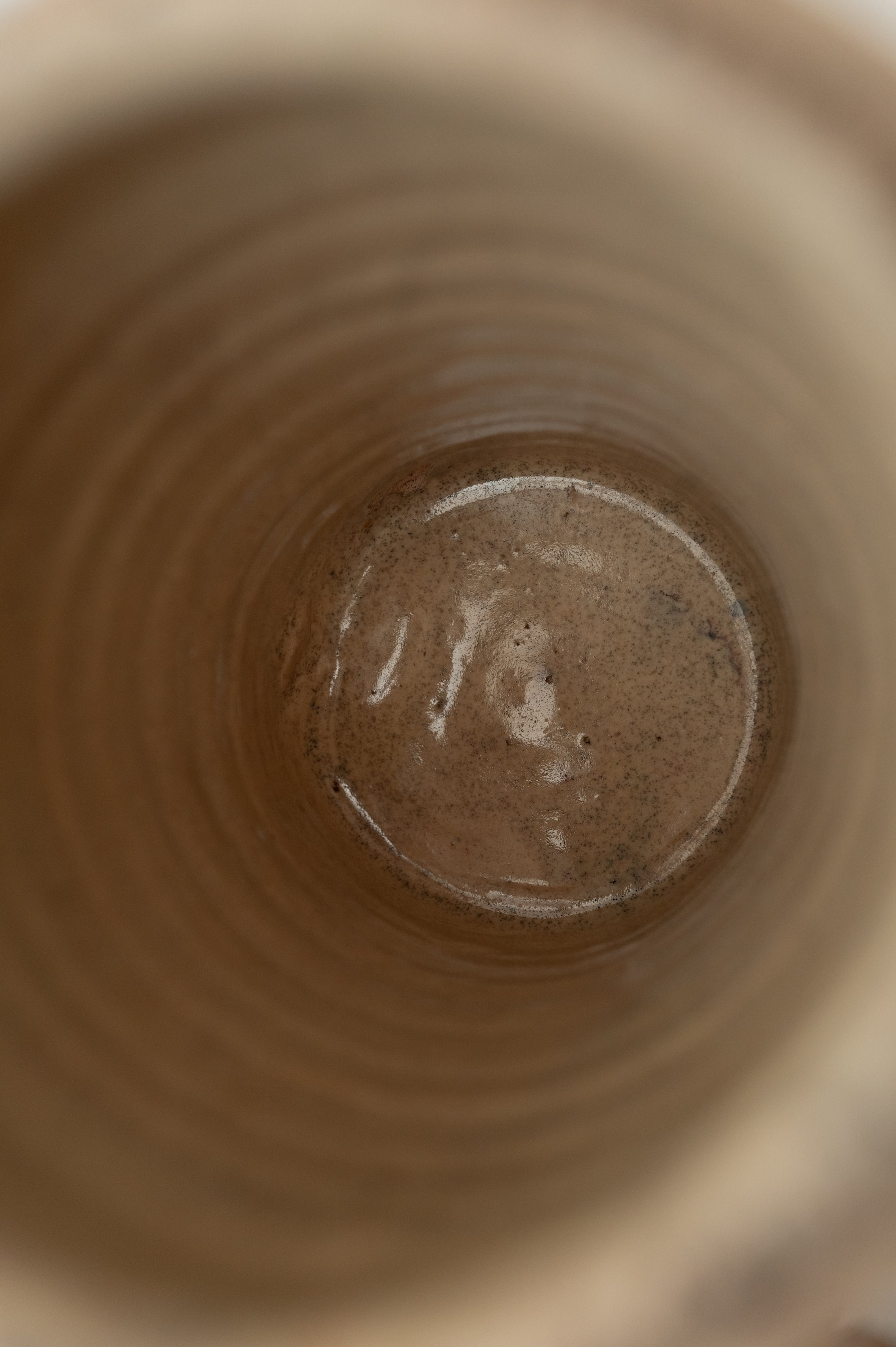 19th Century Italy, Puglia, Grottaglie Food Storage Jar AN-24133