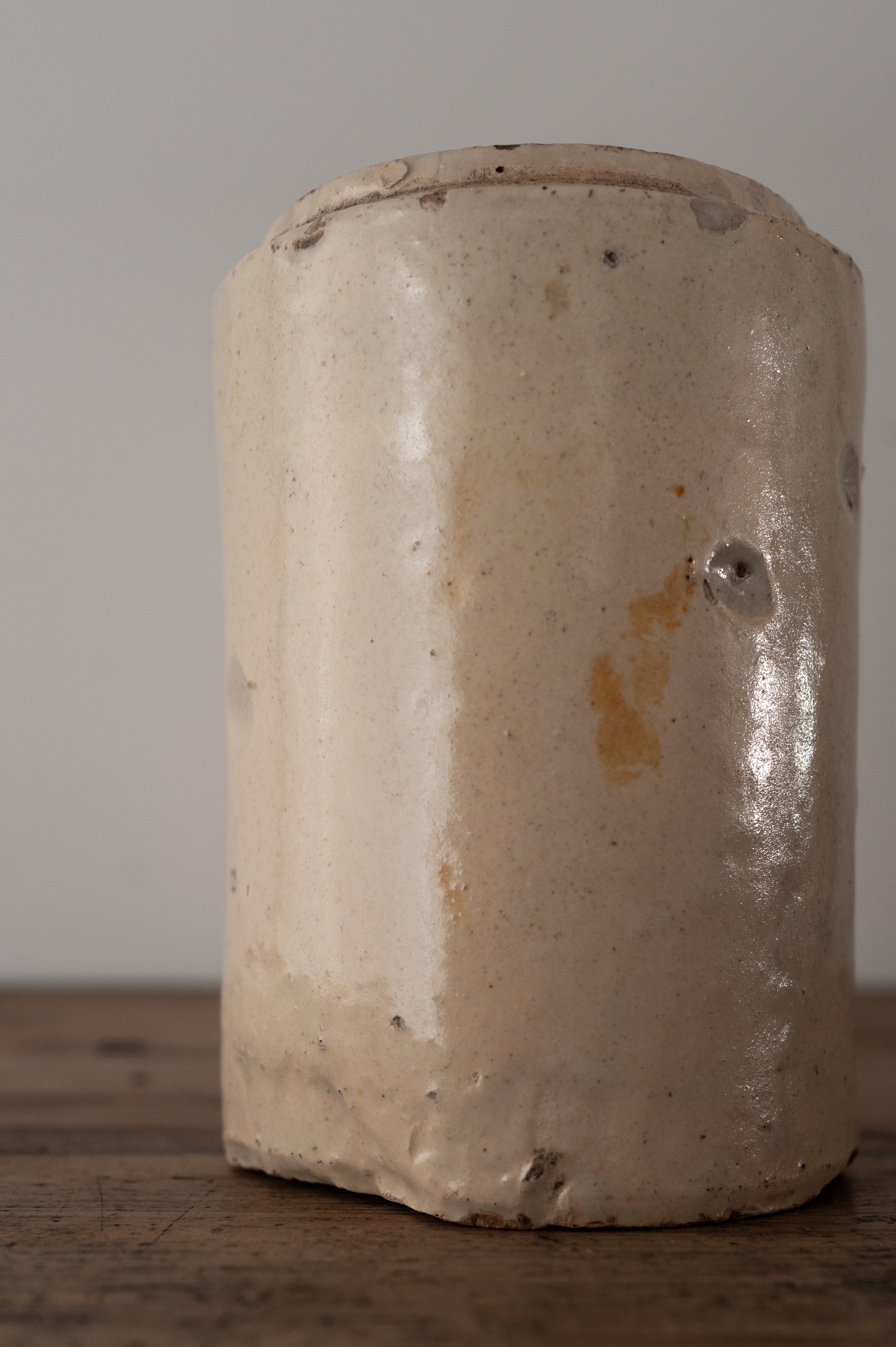 19th Century Italy, Puglia, Grottaglie Food Storage Jar AN-24133
