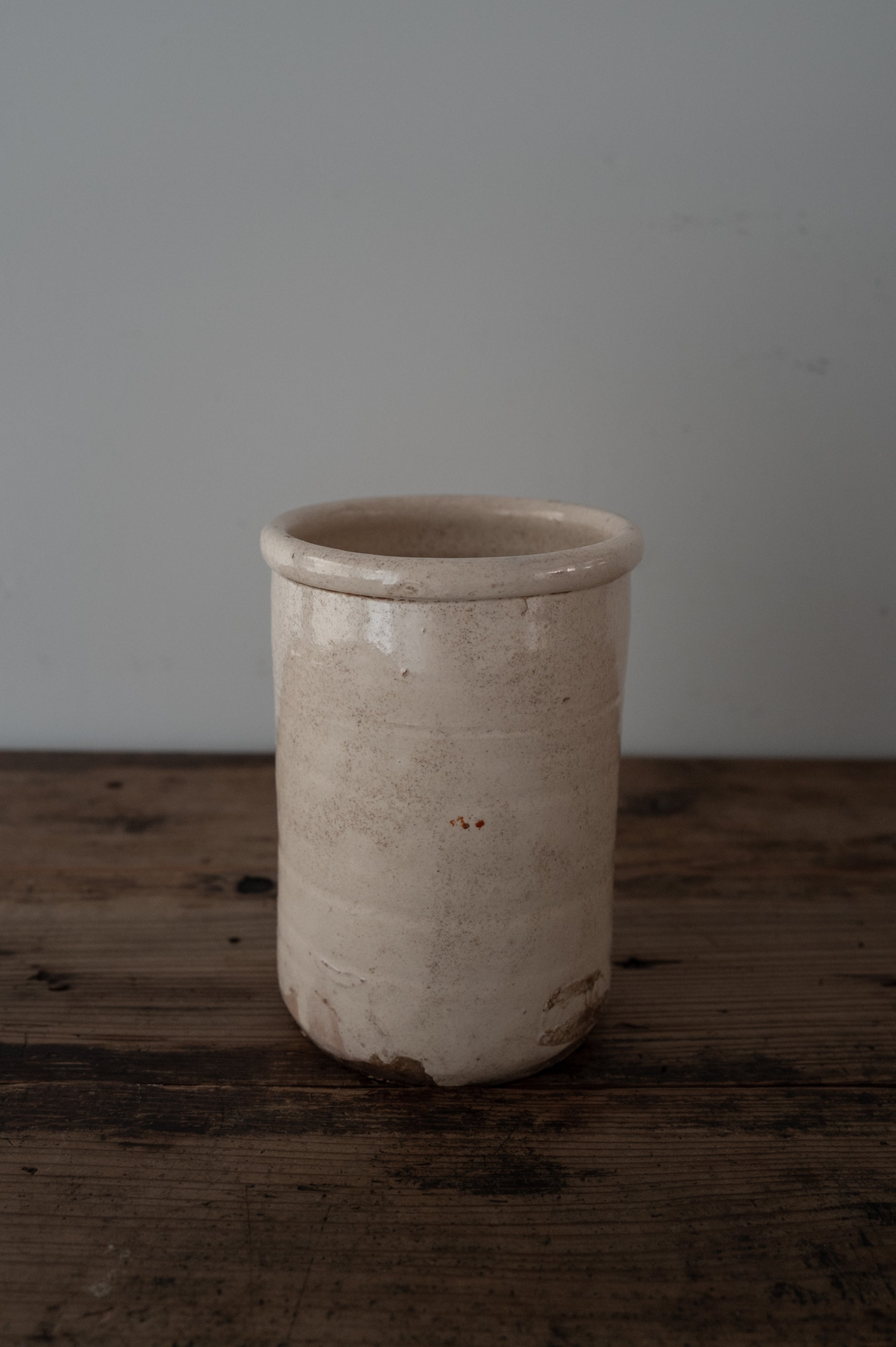 19th Century Italy, Puglia, Grottaglie Food Storage Jar AN-24165