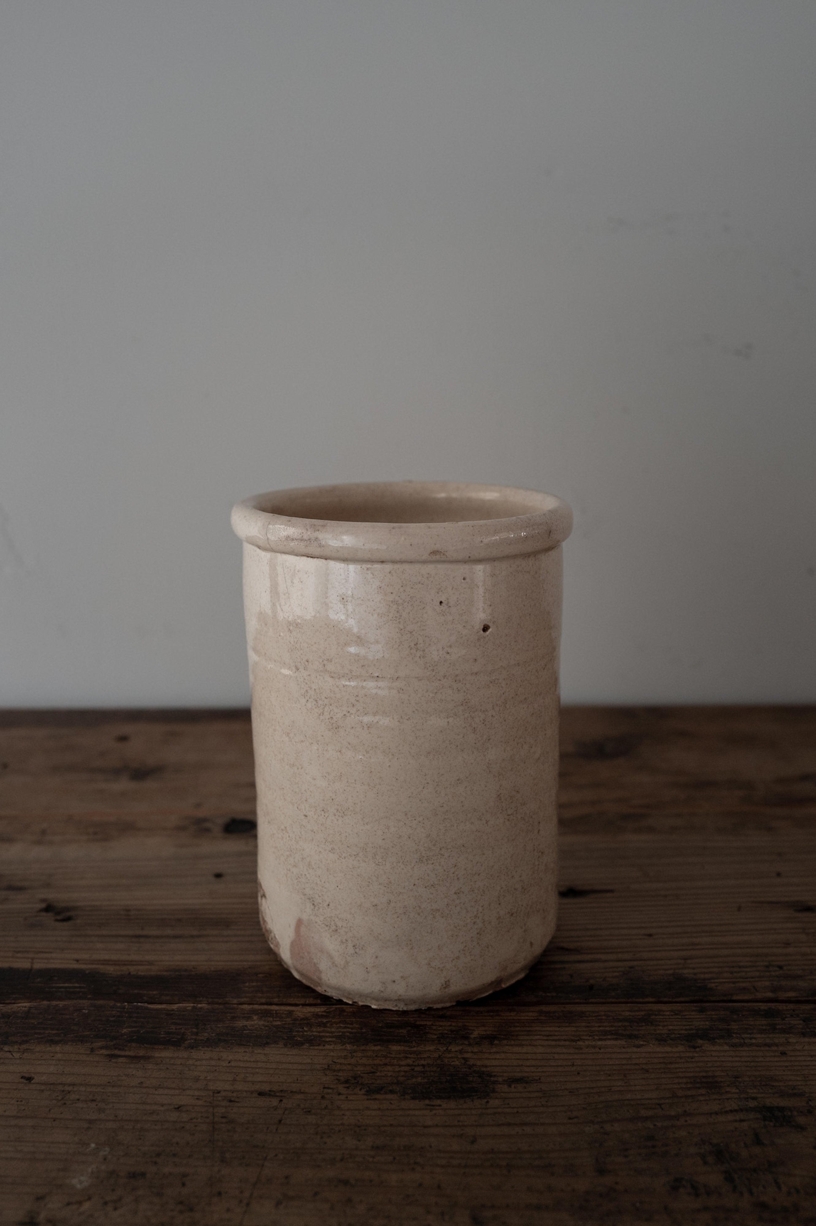 19th Century Italy, Puglia, Grottaglie Food Storage Jar AN-24165