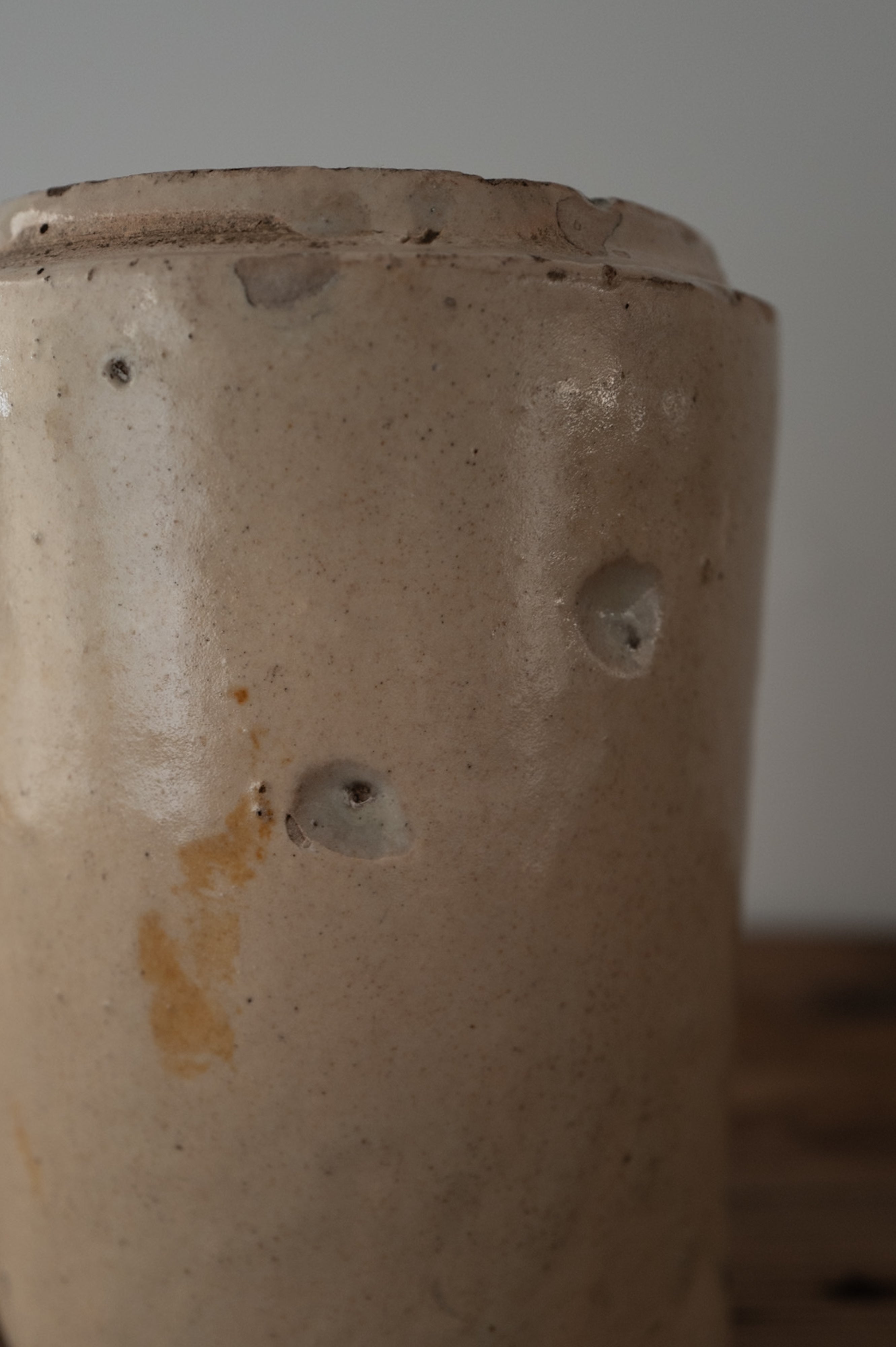 19th Century Italy, Puglia, Grottaglie Food Storage Jar AN-24133