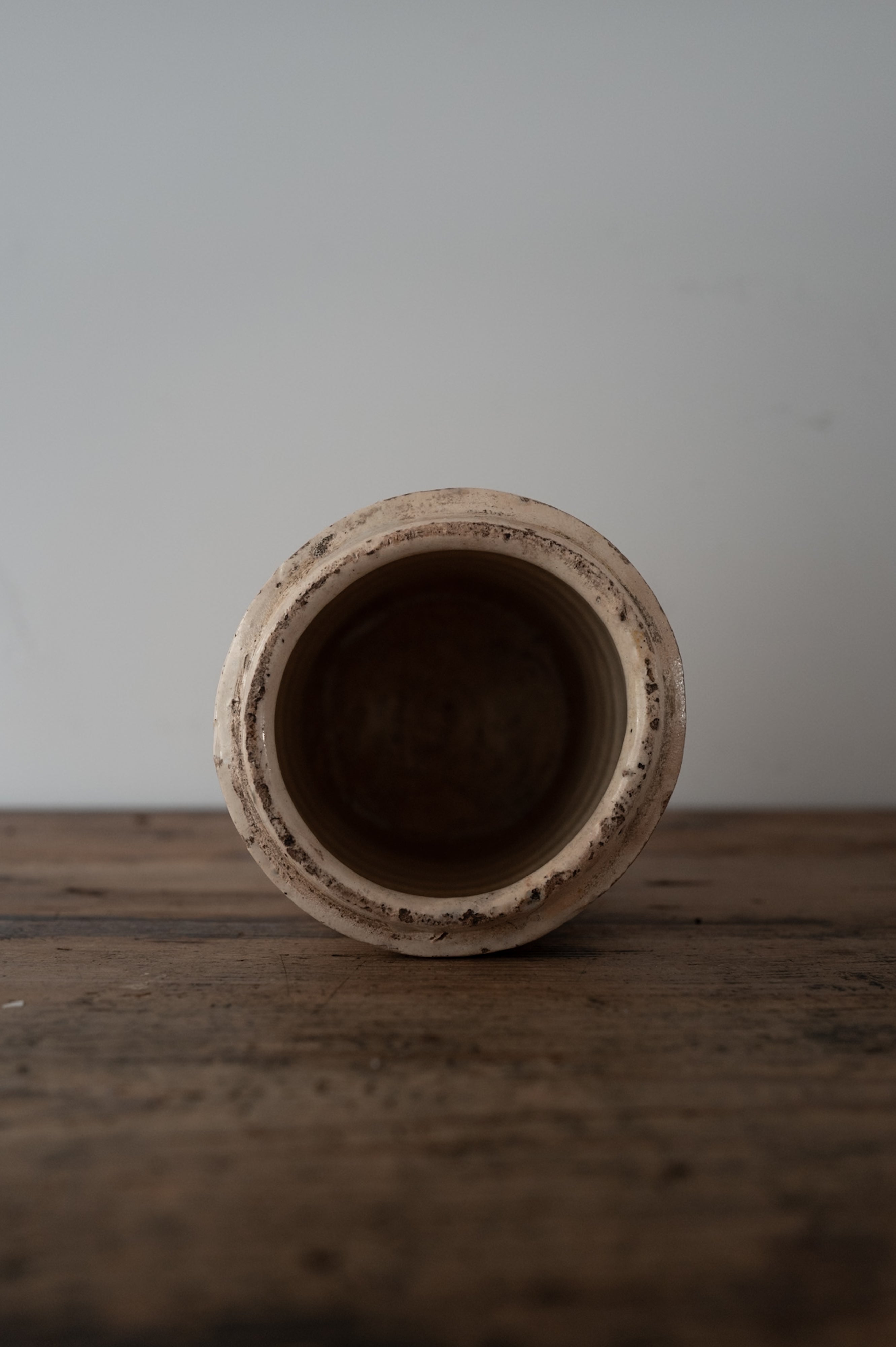 19th Century Italy, Puglia, Grottaglie Food Storage Jar AN-24133