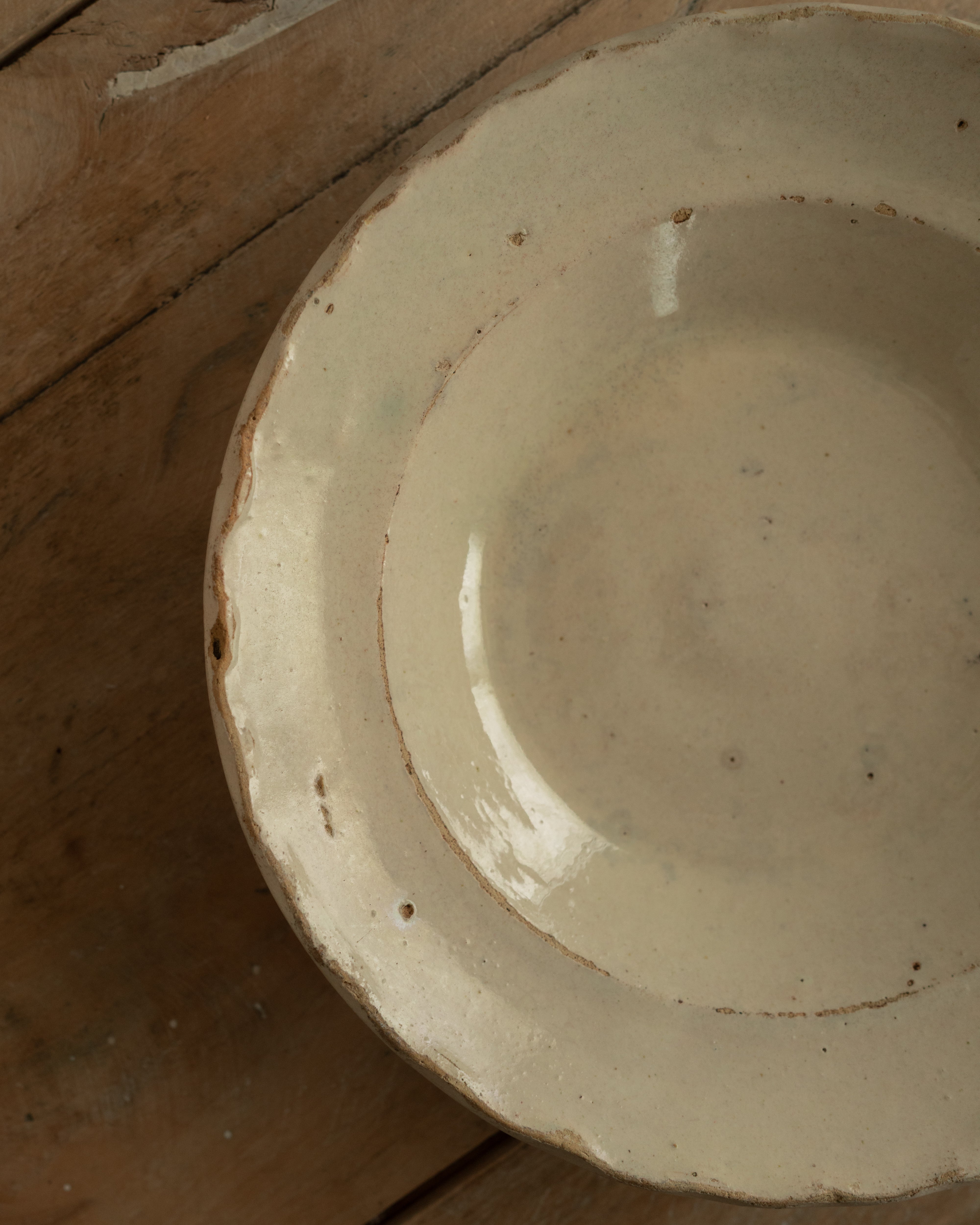 19th Century Italian Grottaglie, Puglia, Tin-Glazed Flower Plate AN-25194