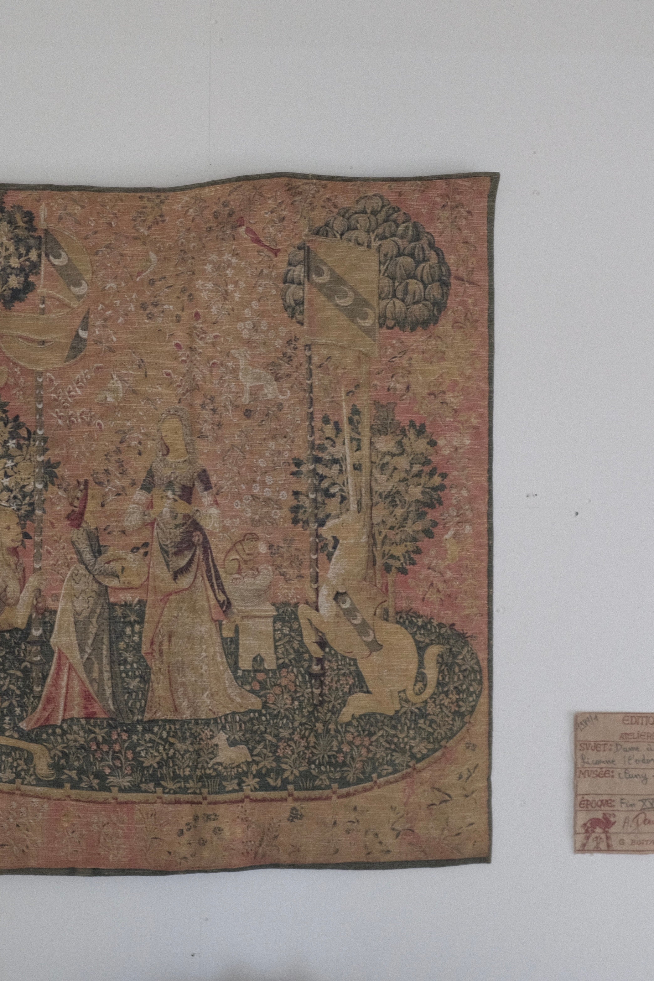 Tapestry "La Dame à la licorne -l'odorat-", ,- ambiant