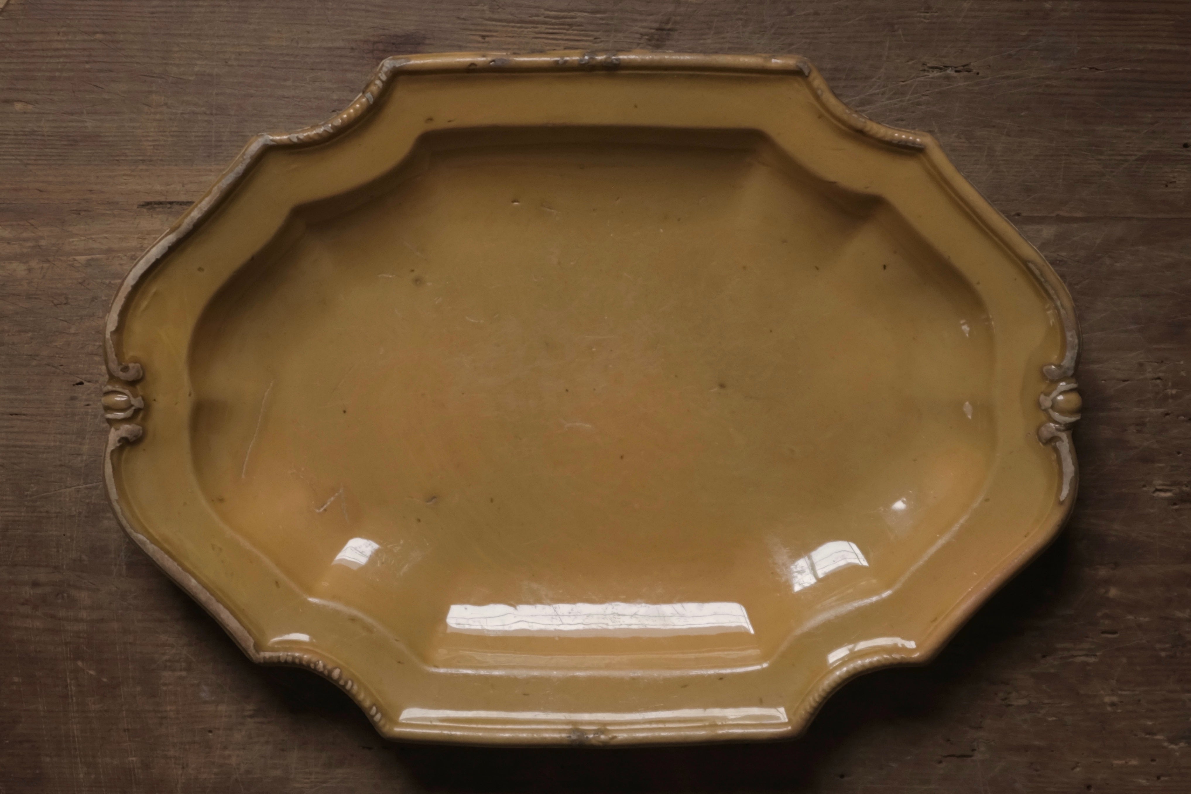 APT Oval Plate 1800s / 南仏 アプト焼 アンティーク オーバル