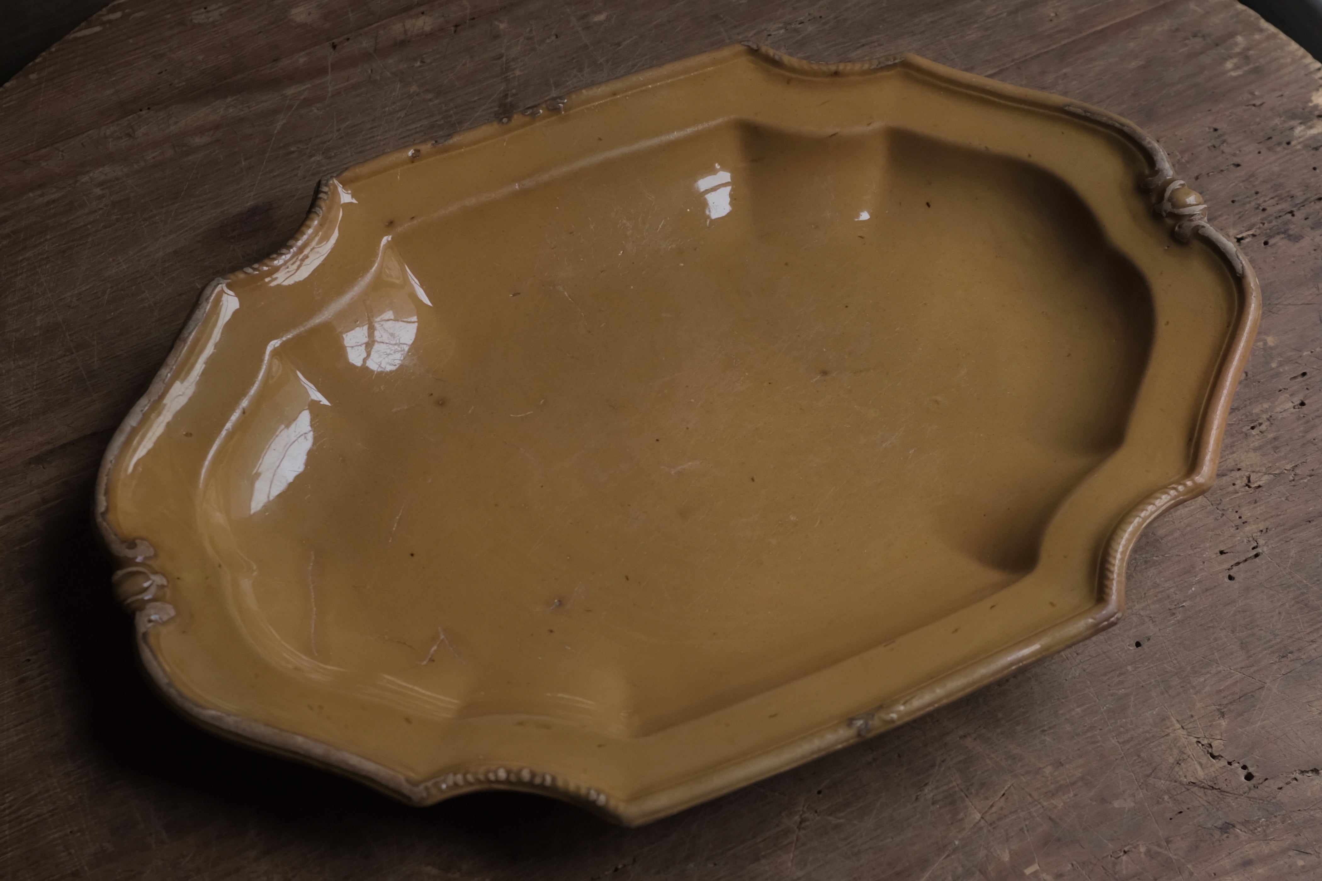 APT Oval Plate 1800s / 南仏 アプト焼 アンティーク オーバル