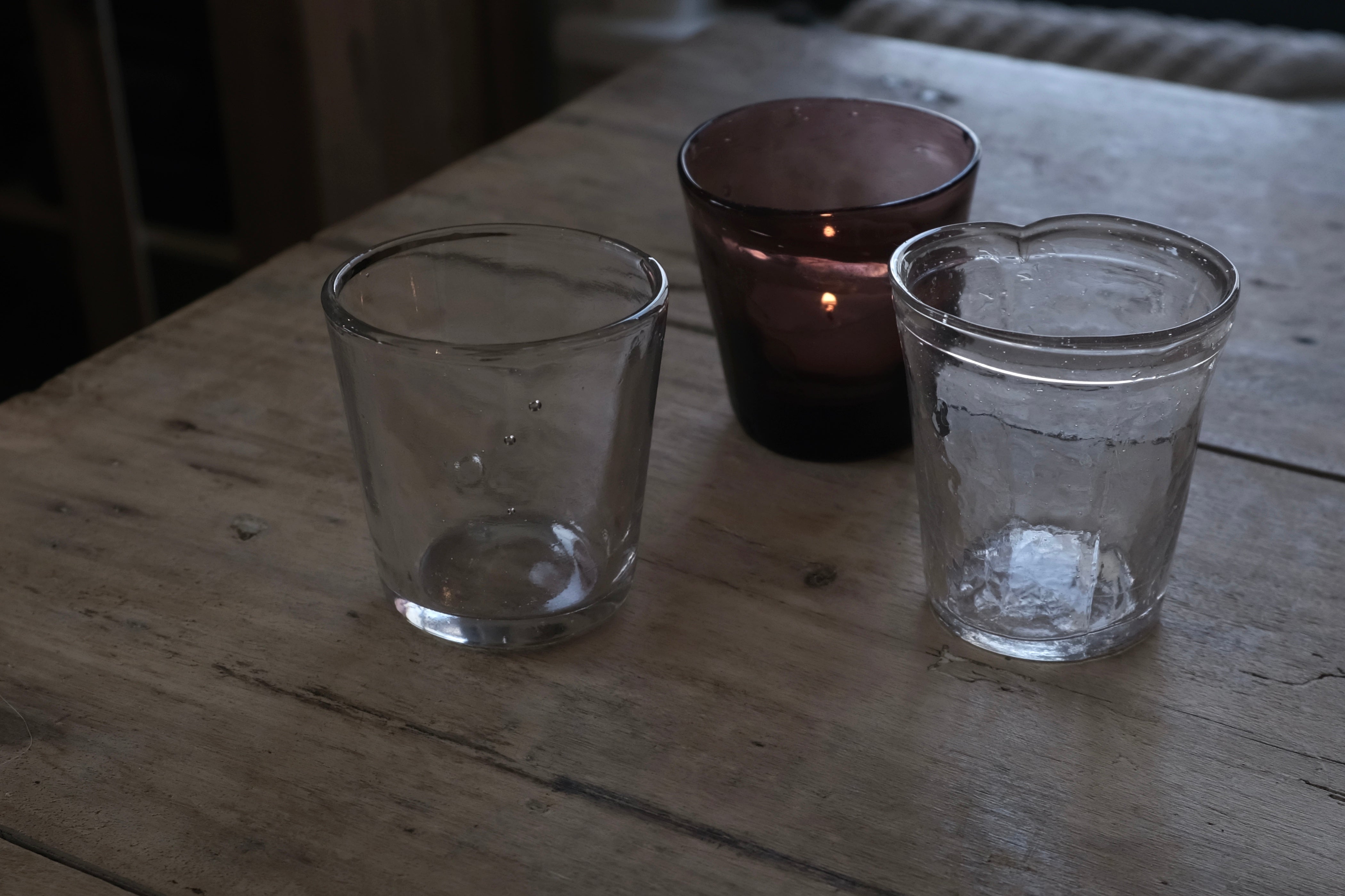 Votive Candle Holder, Glass,- ambiant