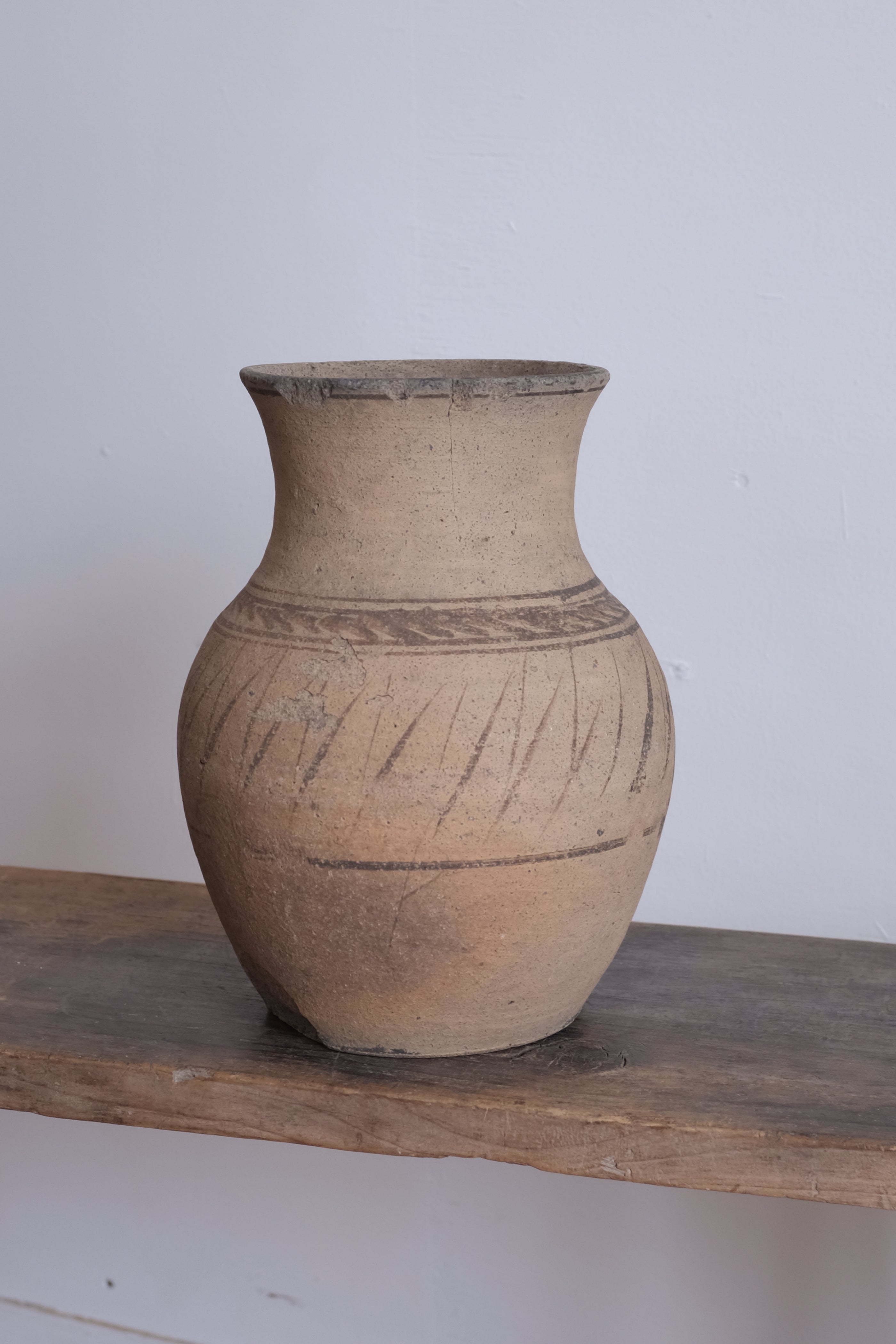  Ukraine Antique  Clay Pot / ウクライナ アンティーク 素焼き壺, ウクライナポット,- ambiant