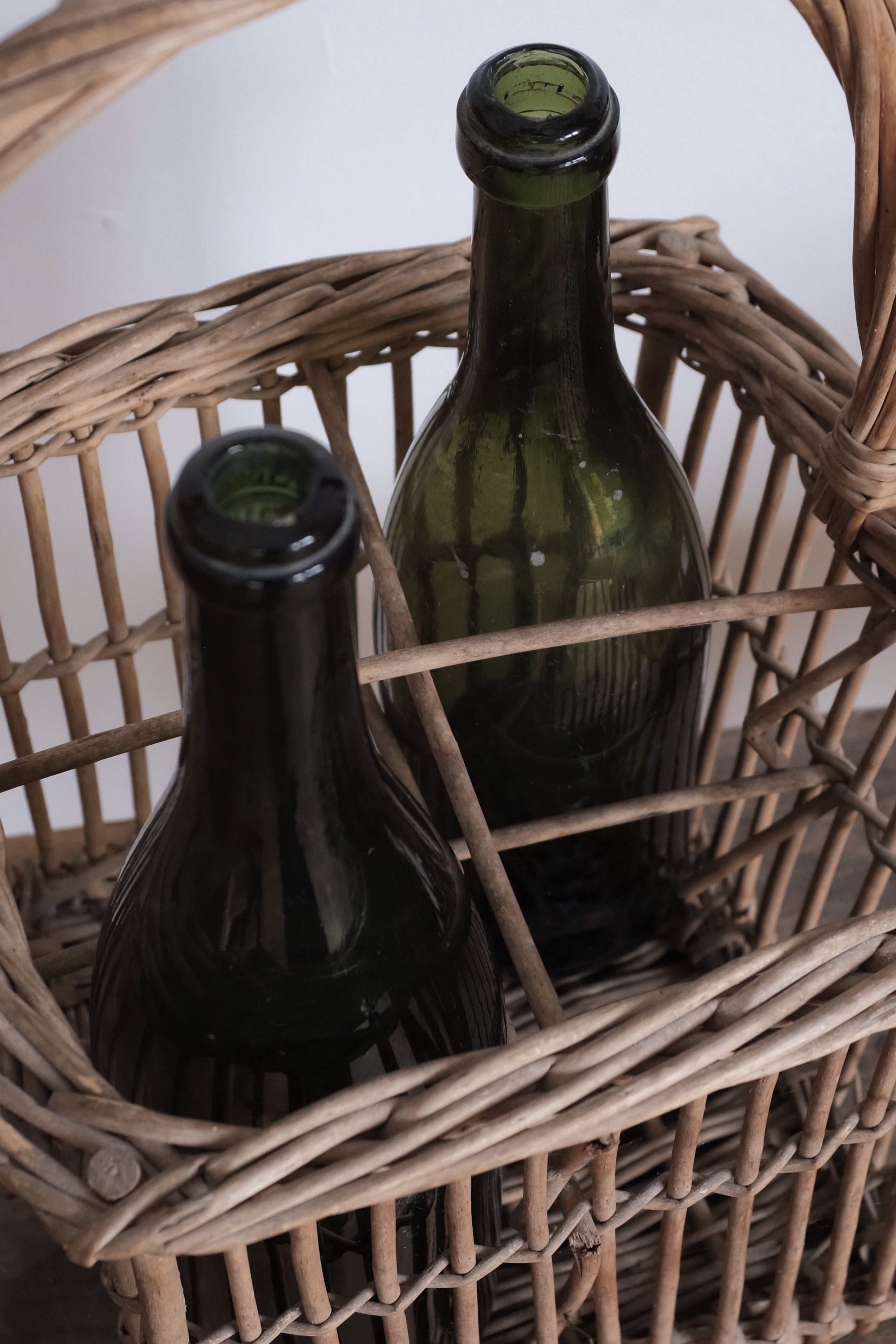  French Wicker Basket  &quot;Panier&quot; / フランス ボトル入れ用 パニエ, French Wicker Basket &quot;Panier&quot;,- ambiant