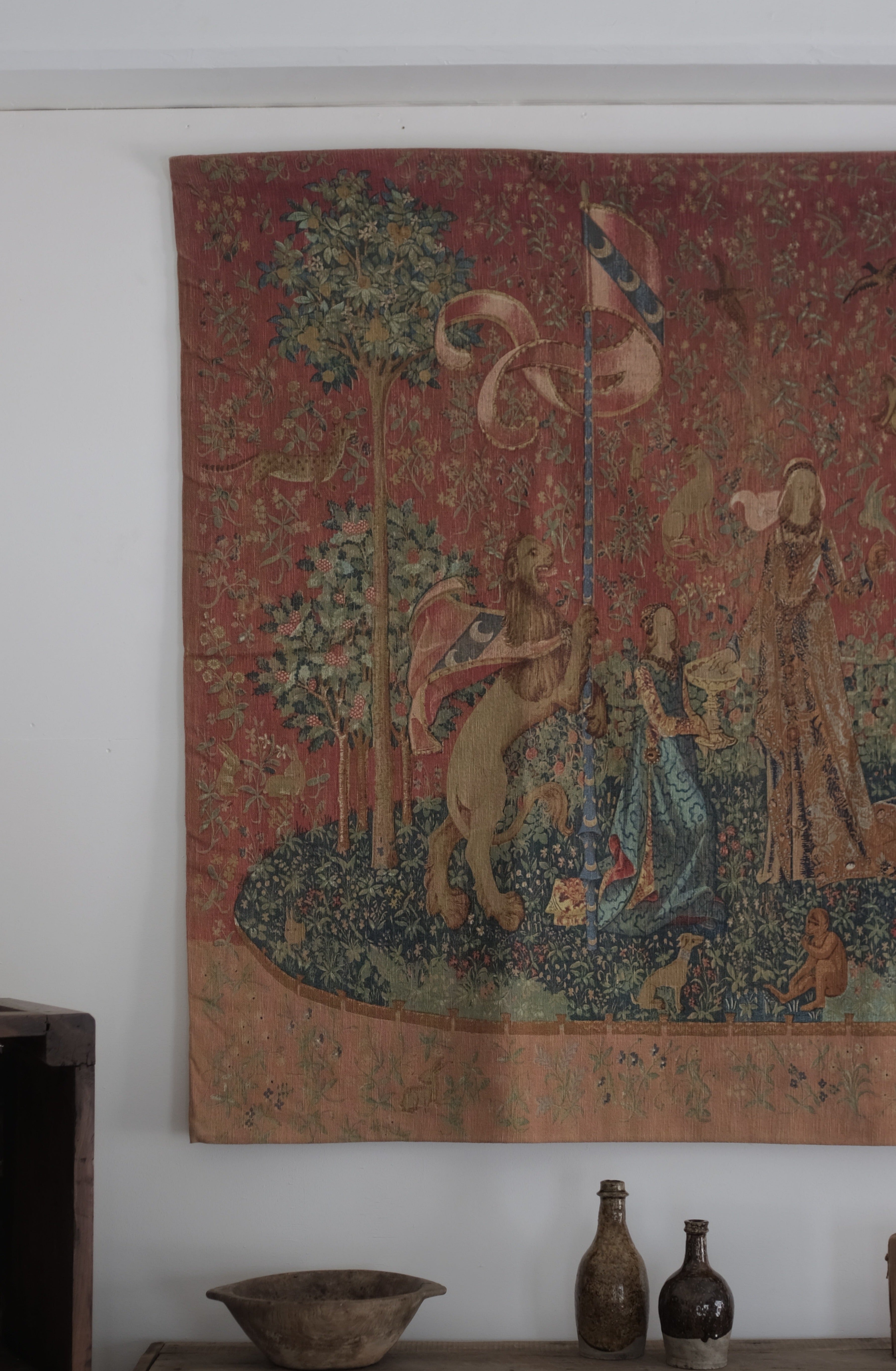  Tapestry &quot; La Dame à la licorne -Le Goût- &quot;　/   &quot;貴婦人と一角獣 -味覚-&quot;  タペストリー, ,- ambiant