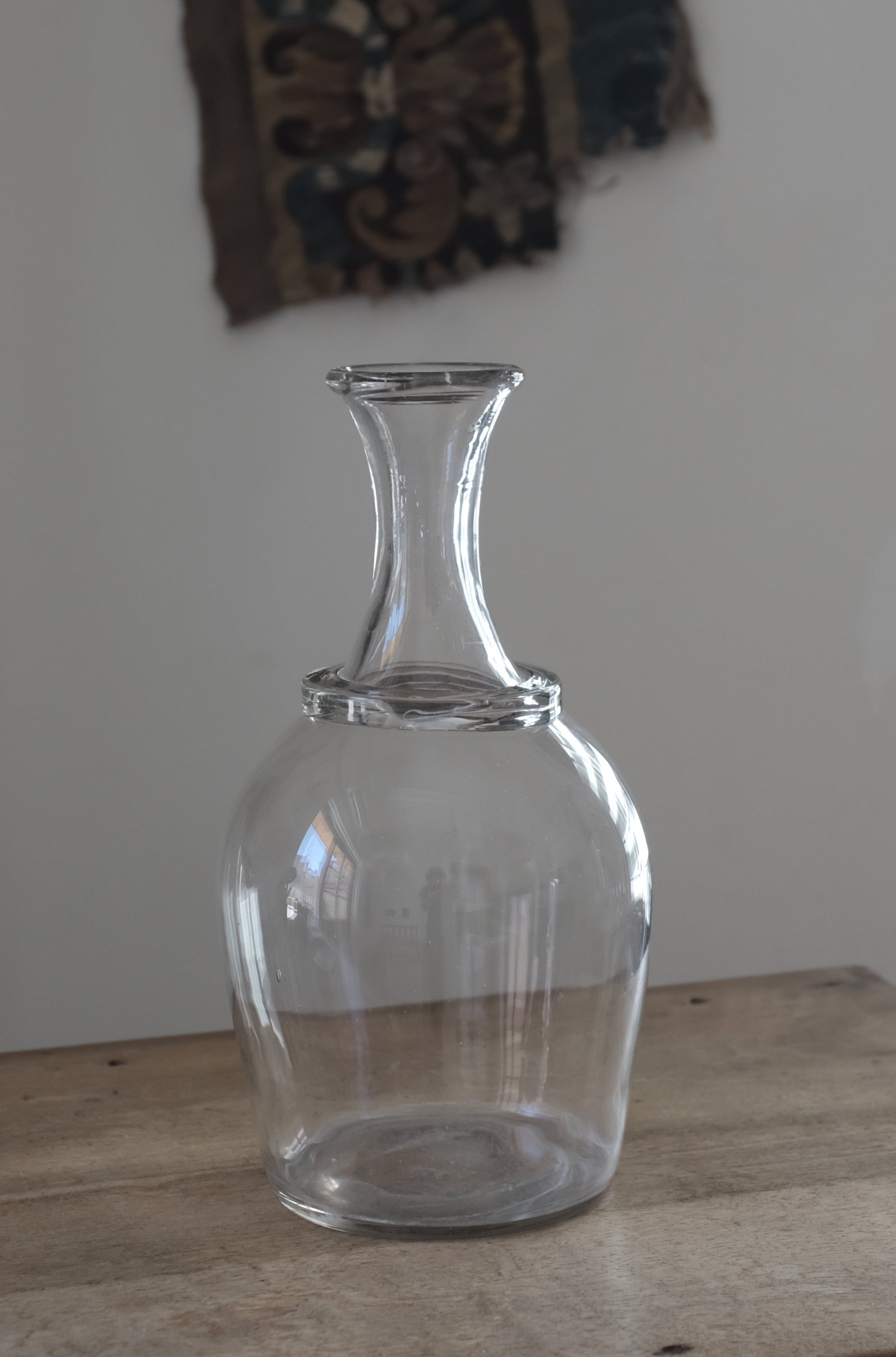  French Antique Cider Carafe 1800s / 19世紀 ノルマンディー シードル用 カラフェ フランス アンティーク 23802, Glass Cider Carafe,- ambiant