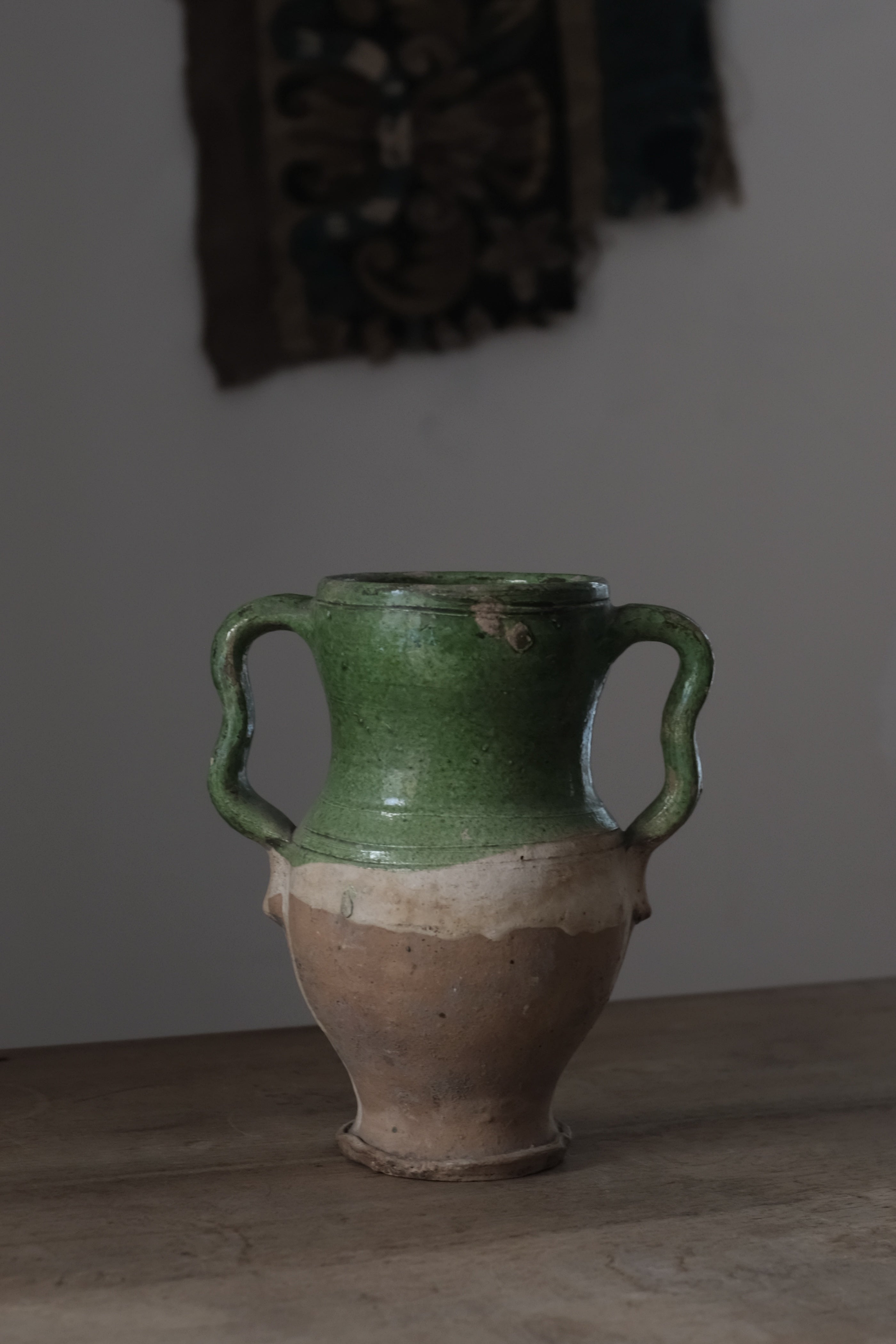  Italy Antique Calvello Vase 1800s / 19世紀 イタリア アンティーク カルヴェッロ 瓶, Antique,- ambiant