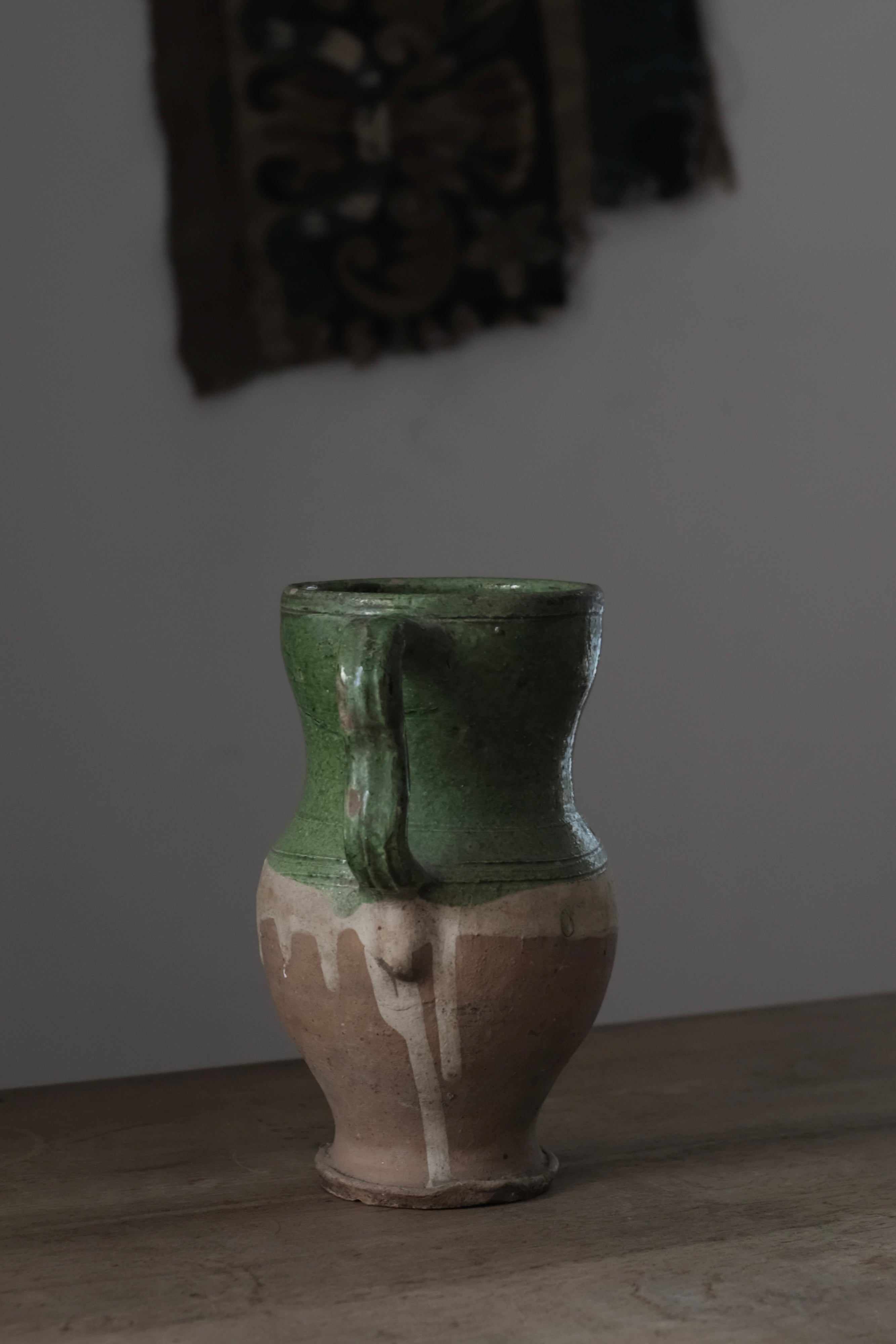  Italy Antique Calvello Vase 1800s / 19世紀 イタリア アンティーク カルヴェッロ 瓶, Antique,- ambiant