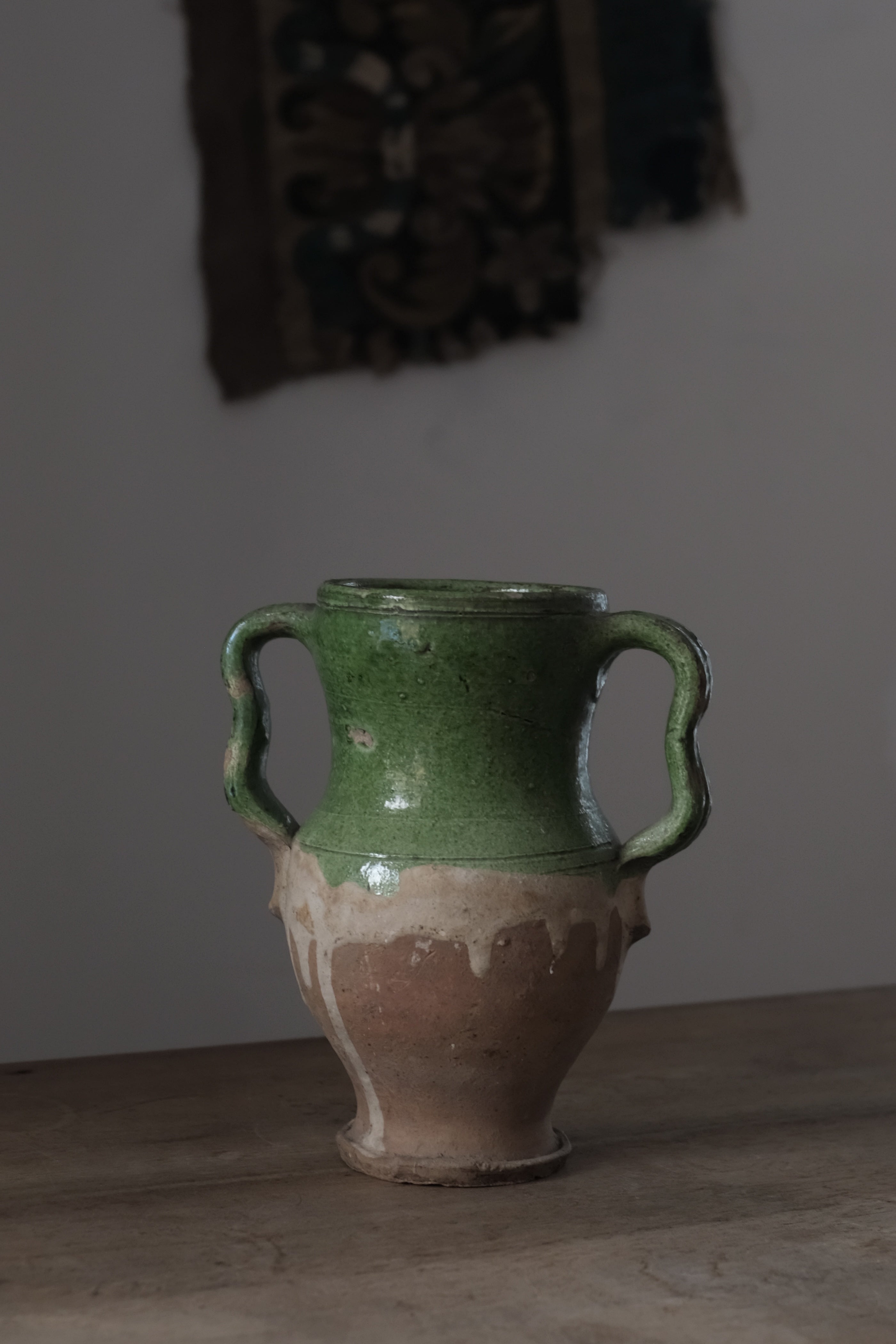  Italy Antique Calvello Vase 1800s / 19世紀 イタリア アンティーク カルヴェッロ 瓶, Antique,- ambiant