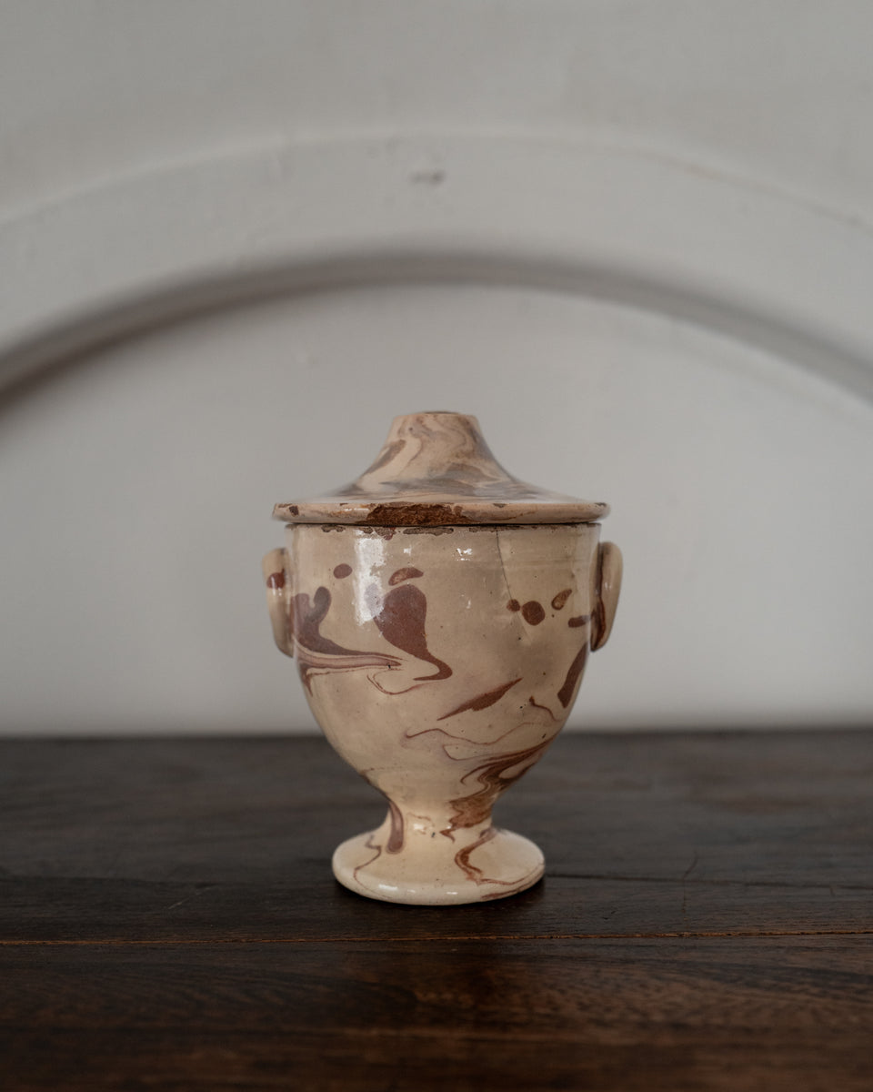 19世紀 イタリア プーリア 蓋付き陶器 AN-25077 | ambiant