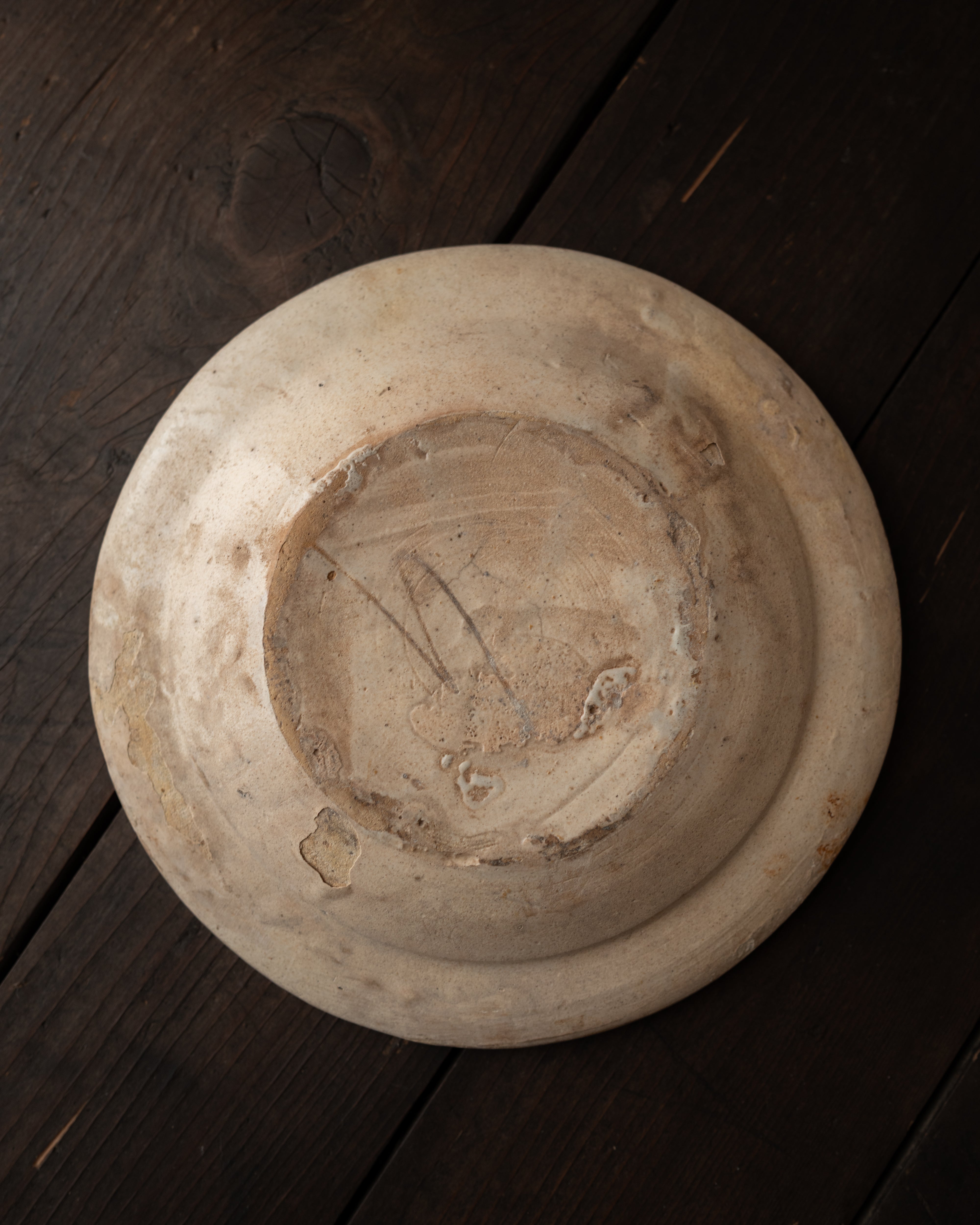 Blue pattern plate from Grottaglie, Puglia, Italy