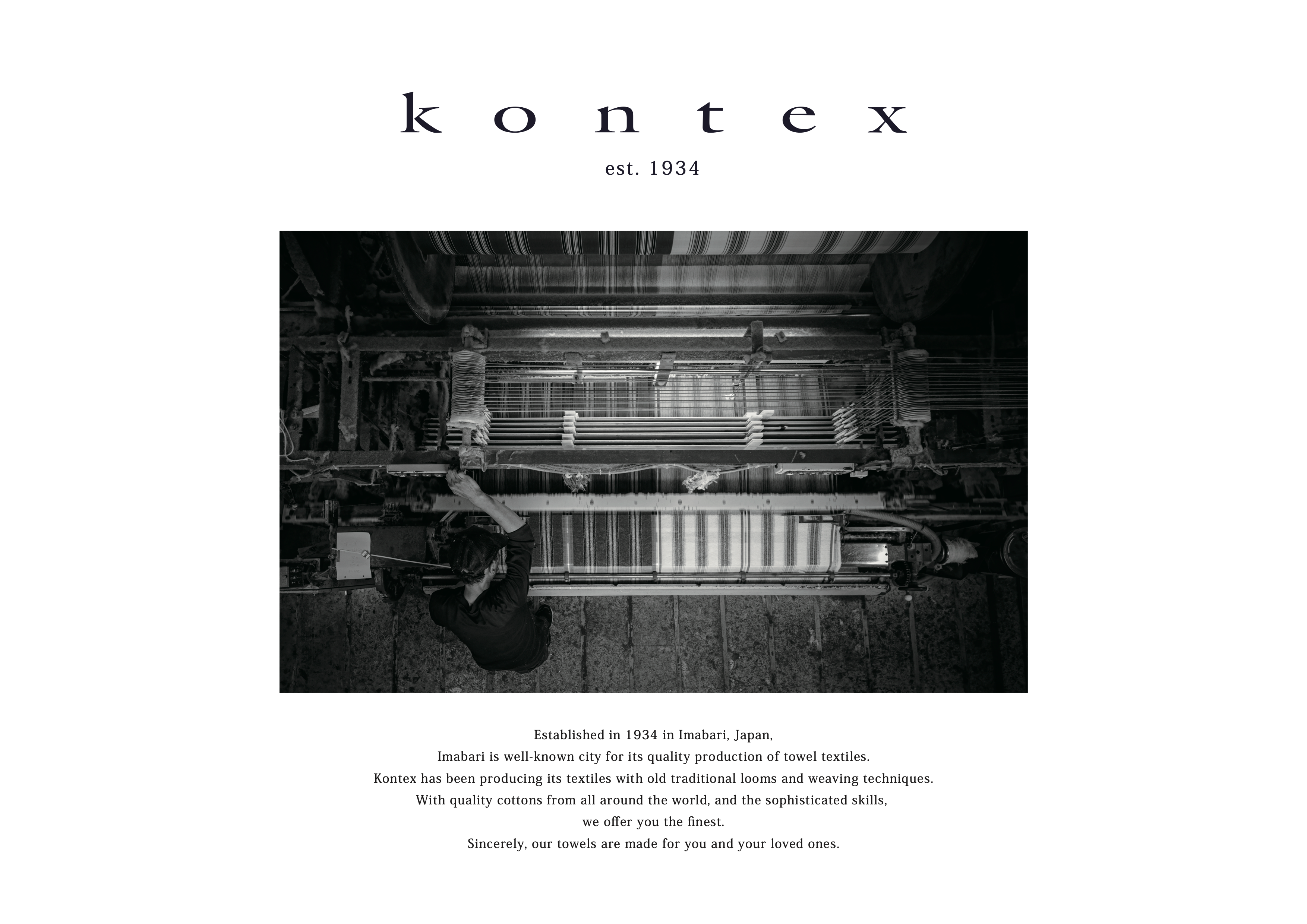 Kontex craftsmanship — Imabari, Japan